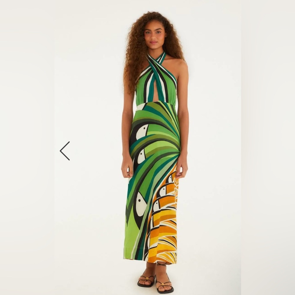 FARM Rio Toucans Wrap Dress